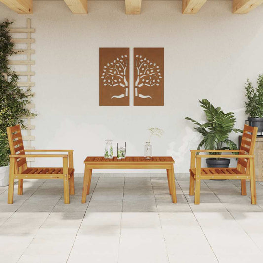 vidaXL Garden Lounge Set | Natural Wood | Solid acacia wood | Medium | Durable