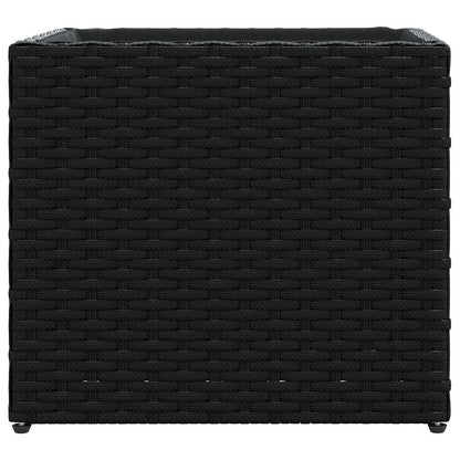 vidaXL Garden Planters 2 pcs Black 36x30x32 cm Poly Rattan