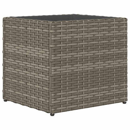 vidaXL Garden Planters 2 pcs Grey 36x30x32 cm Poly Rattan