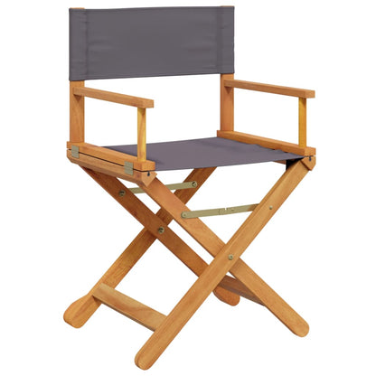 vidaXL 4 Piece Folding Garden Chairs Dark Grey Fabric