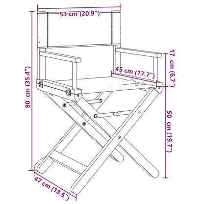 vidaXL 4 Piece Folding Garden Chairs Dark Grey Fabric