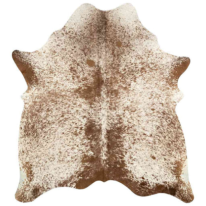 vidaXL Real Cowhide Rug Brown and White 180x220 cm