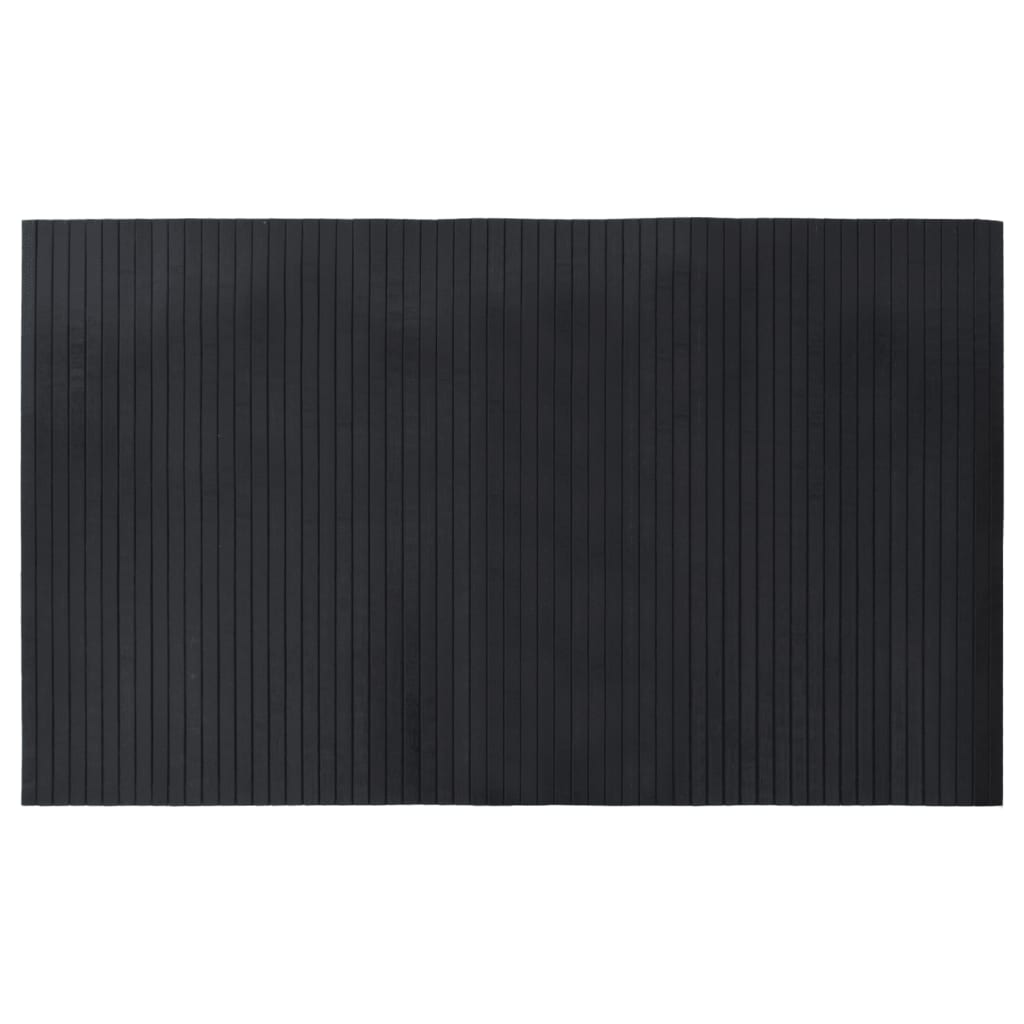 vidaXL Rug Rectangular Black 60x100 cm Bamboo