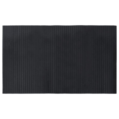 vidaXL Rug Rectangular Black 60x100 cm Bamboo