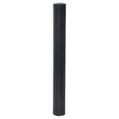 vidaXL Rug Rectangular Black 60x100 cm Bamboo