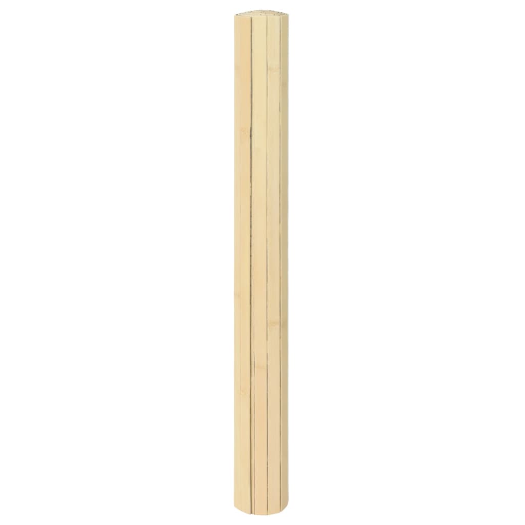 vidaXL Rug Rectangular Light Natural 60x100 cm Bamboo