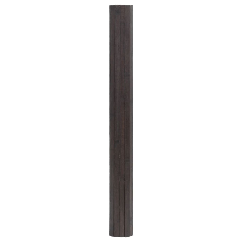 vidaXL Rug Rectangular Dark Brown 60x100 cm Bamboo