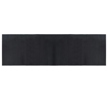 vidaXL Rug Rectangular Black 60x200 cm Bamboo