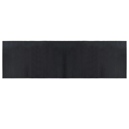 vidaXL Rug Rectangular Black 60x200 cm Bamboo