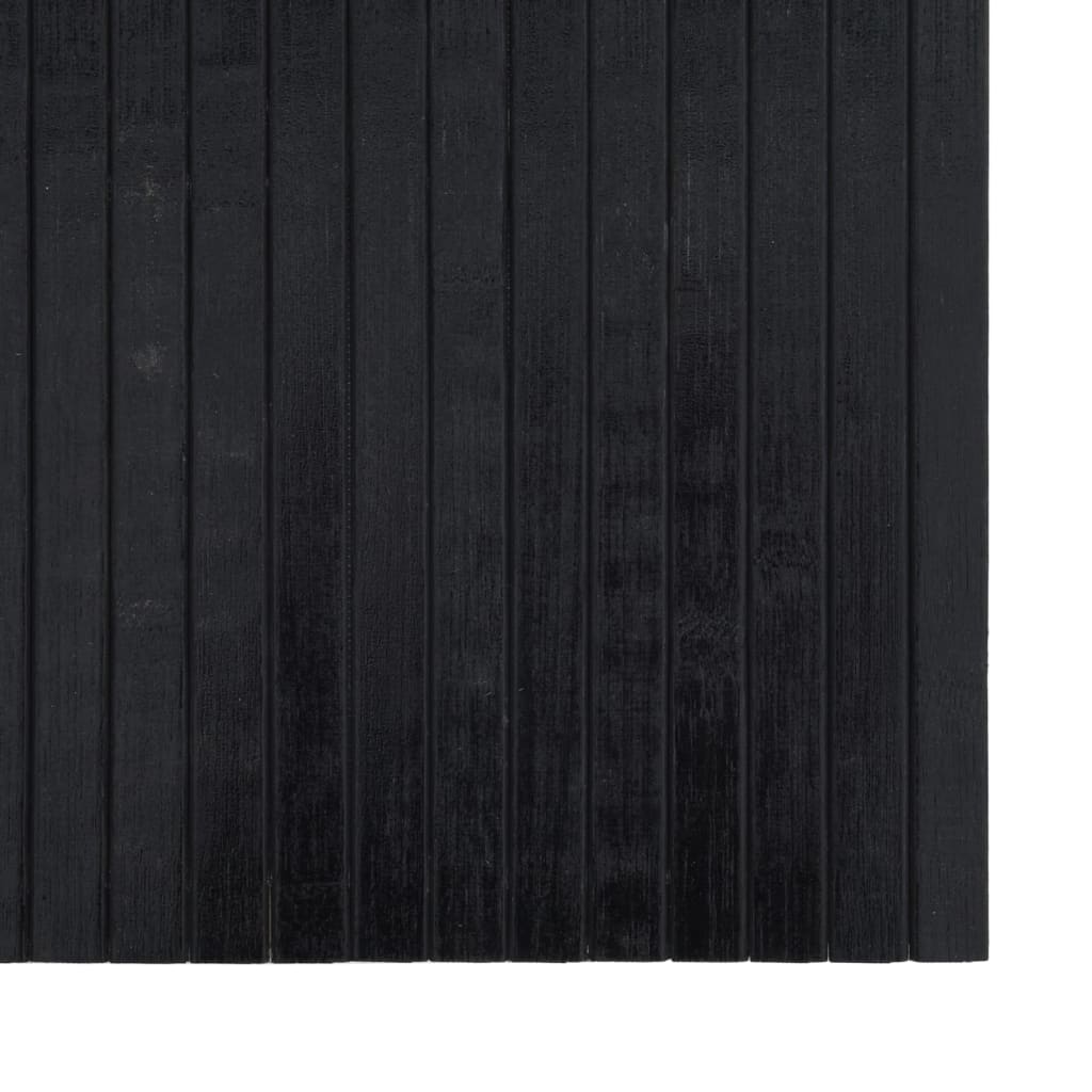 vidaXL Rug Rectangular Black 60x200 cm Bamboo