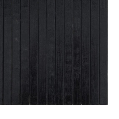 vidaXL Rug Rectangular Black 60x200 cm Bamboo