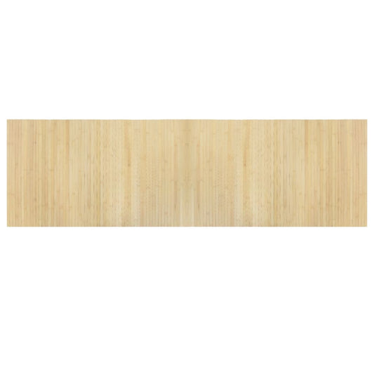 vidaXL Rug Rectangular Light Natural 60x200 cm Bamboo