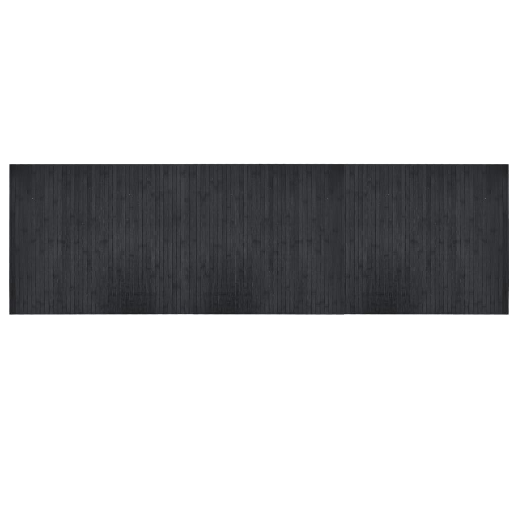 vidaXL Rug Rectangular Grey 60x200 cm Bamboo