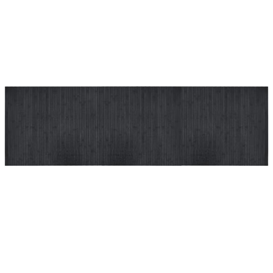 vidaXL Rug Rectangular Grey 60x200 cm Bamboo