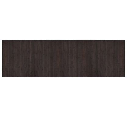 vidaXL Rug Rectangular Dark Brown 60x200 cm Bamboo