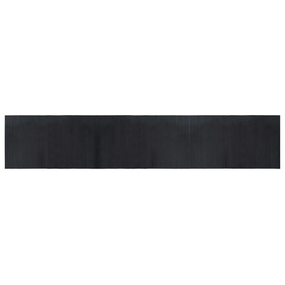 vidaXL Rug Rectangular Black 60x300 cm Bamboo