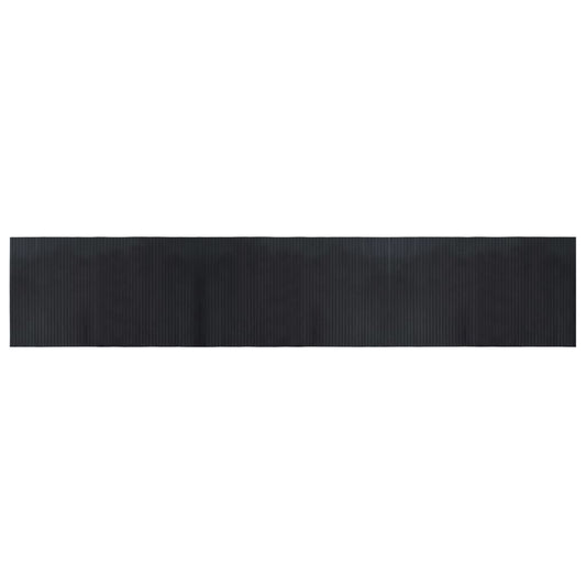 vidaXL Rug Rectangular Black 60x300 cm Bamboo
