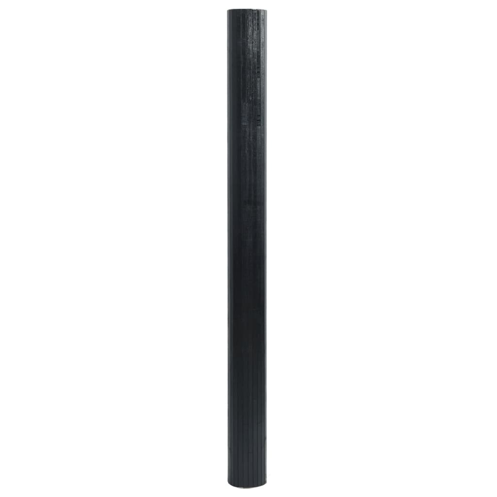 vidaXL Rug Rectangular Black 60x300 cm Bamboo