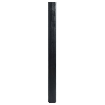 vidaXL Rug Rectangular Black 60x300 cm Bamboo