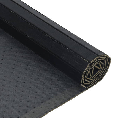 vidaXL Rug Rectangular Black 60x300 cm Bamboo