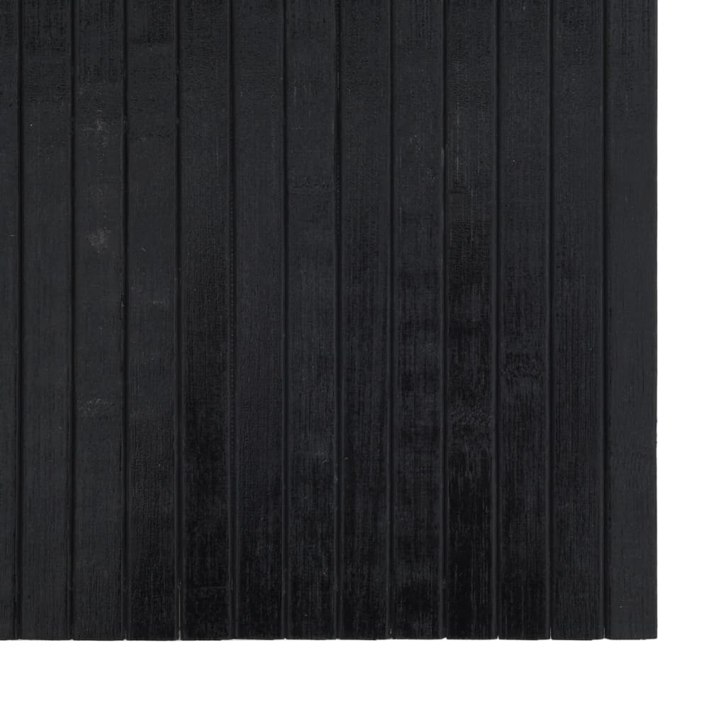 vidaXL Rug Rectangular Black 60x300 cm Bamboo