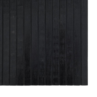 vidaXL Rug Rectangular Black 60x300 cm Bamboo
