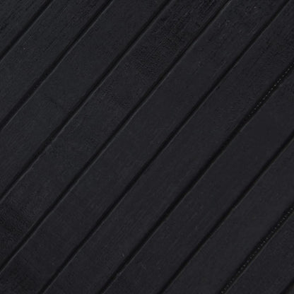vidaXL Rug Rectangular Black 60x300 cm Bamboo