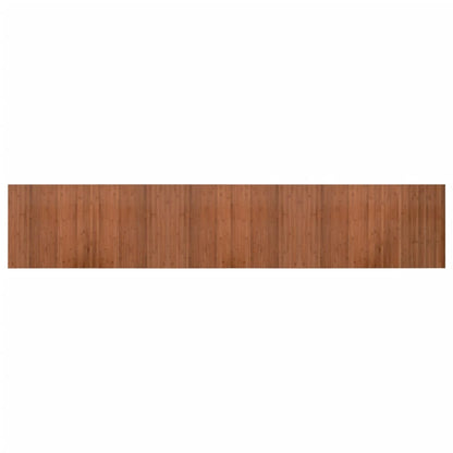 vidaXL Rug Rectangular Brown 60x300 cm Bamboo