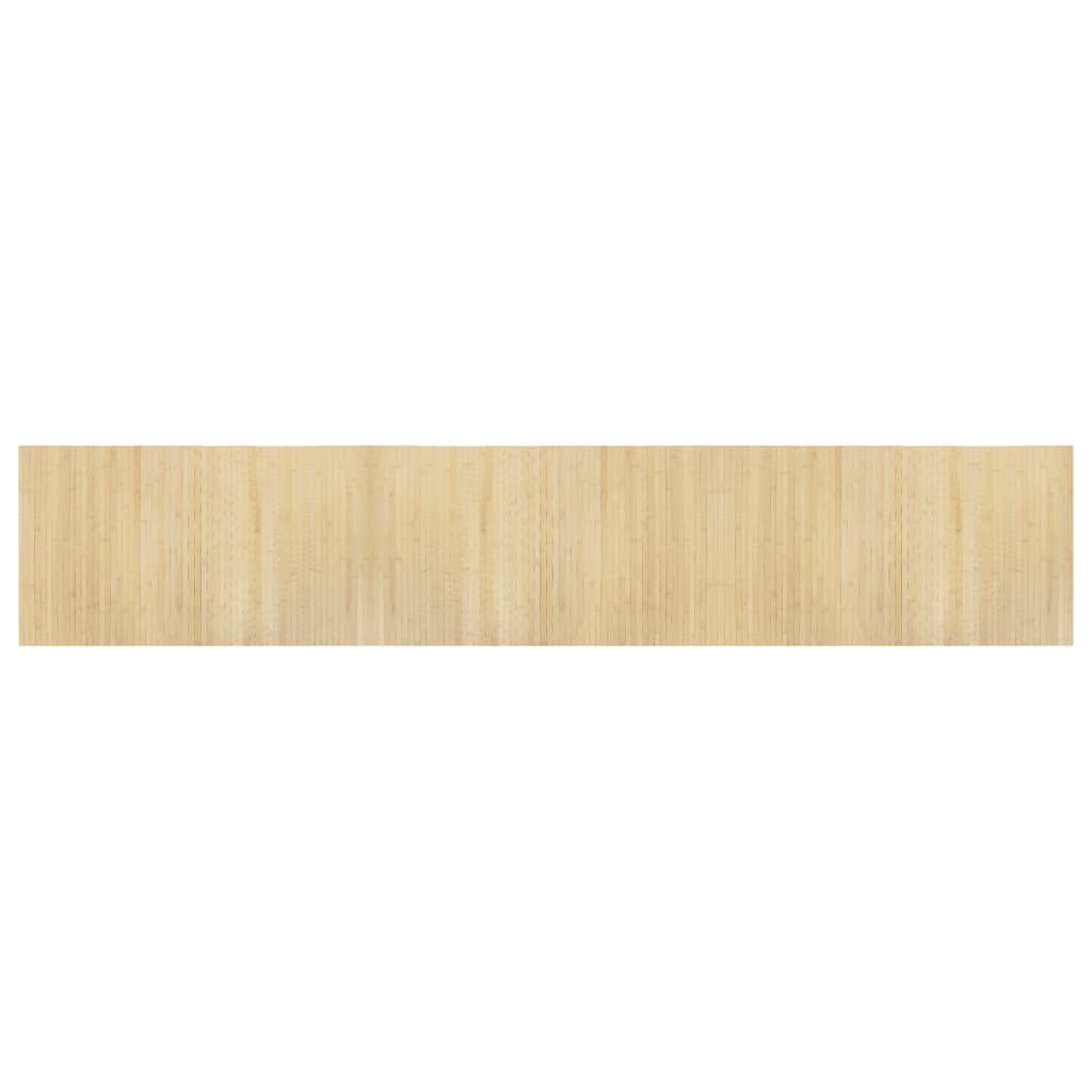 vidaXL Rug Rectangular Light Natural 60x300 cm Bamboo