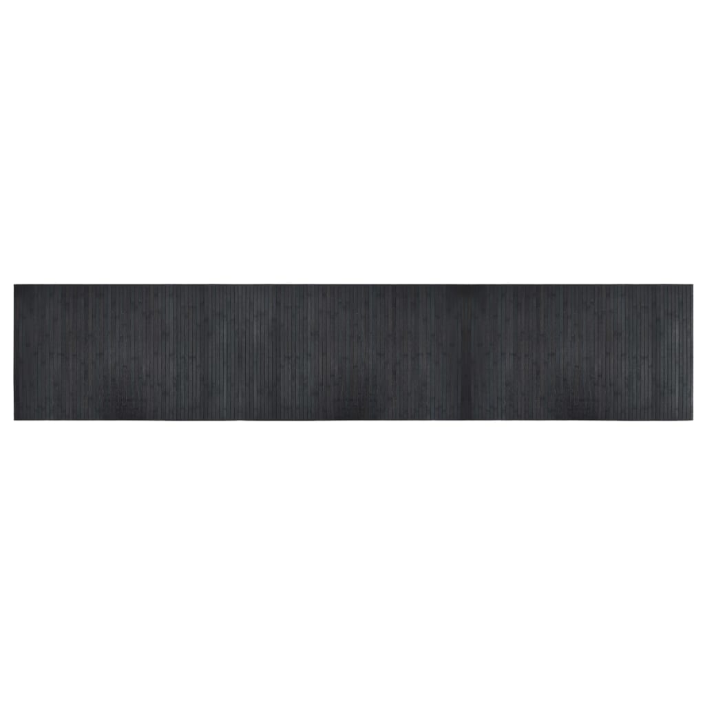 vidaXL Rug Rectangular Grey 60x300 cm Bamboo