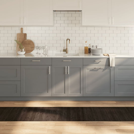 vidaXL Rug Rectangular Dark Brown 60x300 cm Bamboo