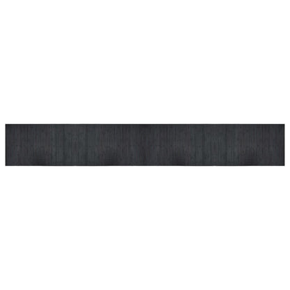 vidaXL Rug Rectangular Grey 60x400 cm Bamboo