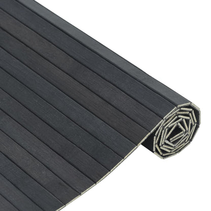 vidaXL Rug Rectangular Grey 60x400 cm Bamboo
