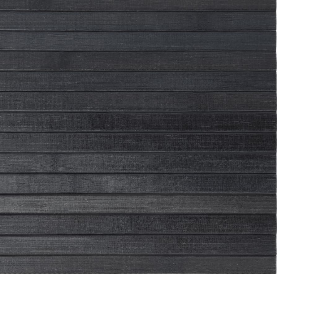 vidaXL Rug Rectangular Grey 60x400 cm Bamboo