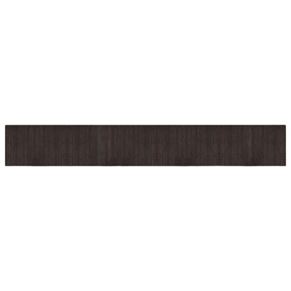 vidaXL Rug Rectangular Dark Brown 60x400 cm Bamboo