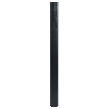 vidaXL Rug Rectangular Black 60x500 cm Bamboo