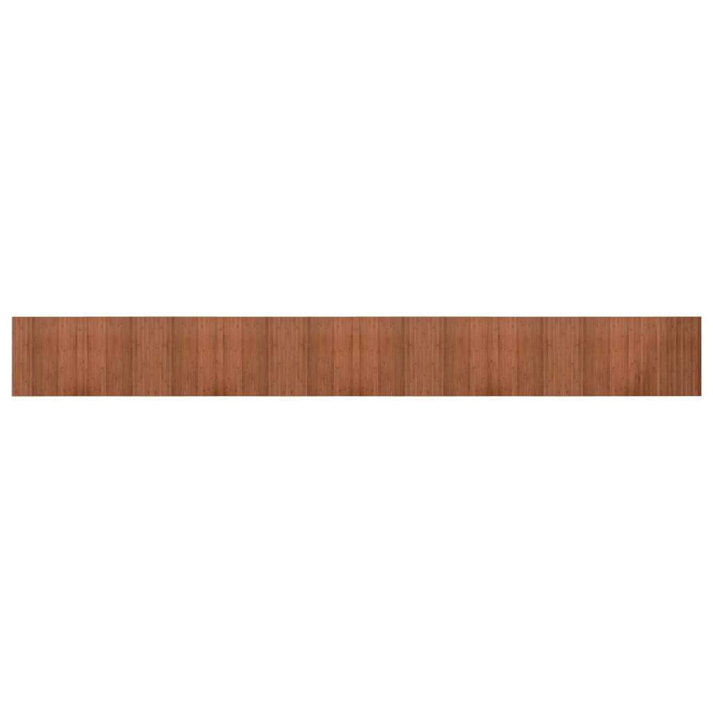 vidaXL Rug Rectangular Brown 60x500 cm Bamboo