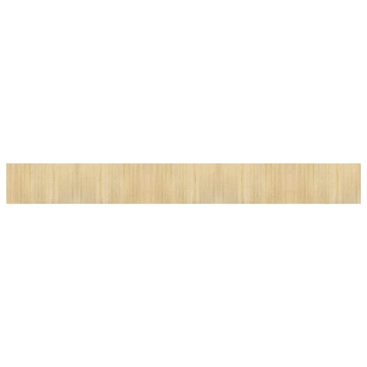 vidaXL Rug Rectangular Light Nature 60x500 cm Bamboo