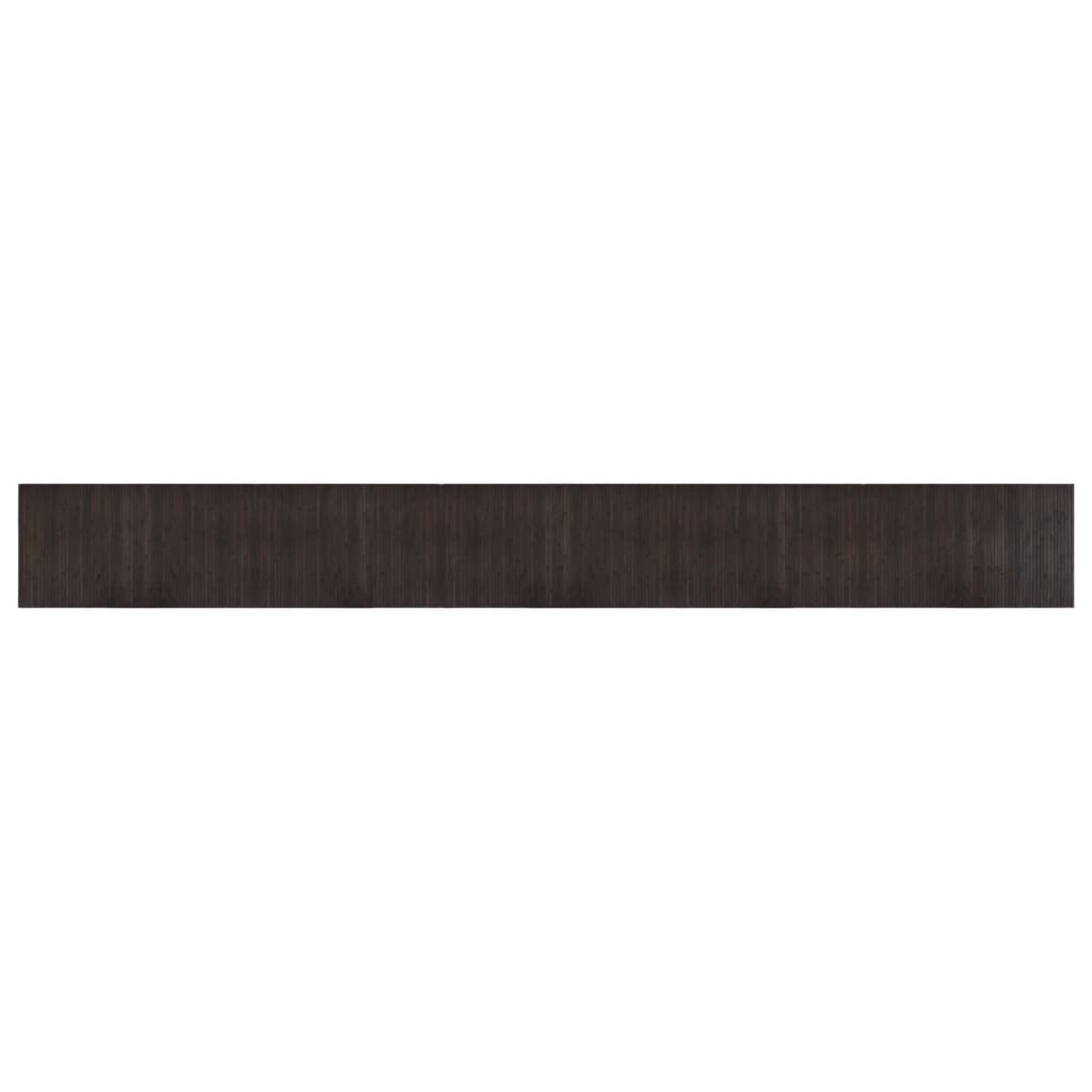 vidaXL Rug Rectangular Dark Brown 60x500 cm Bamboo