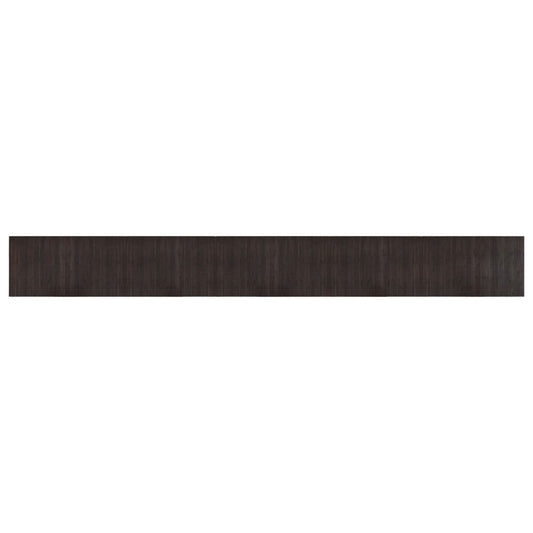 vidaXL Rug Rectangular Dark Brown 60x500 cm Bamboo