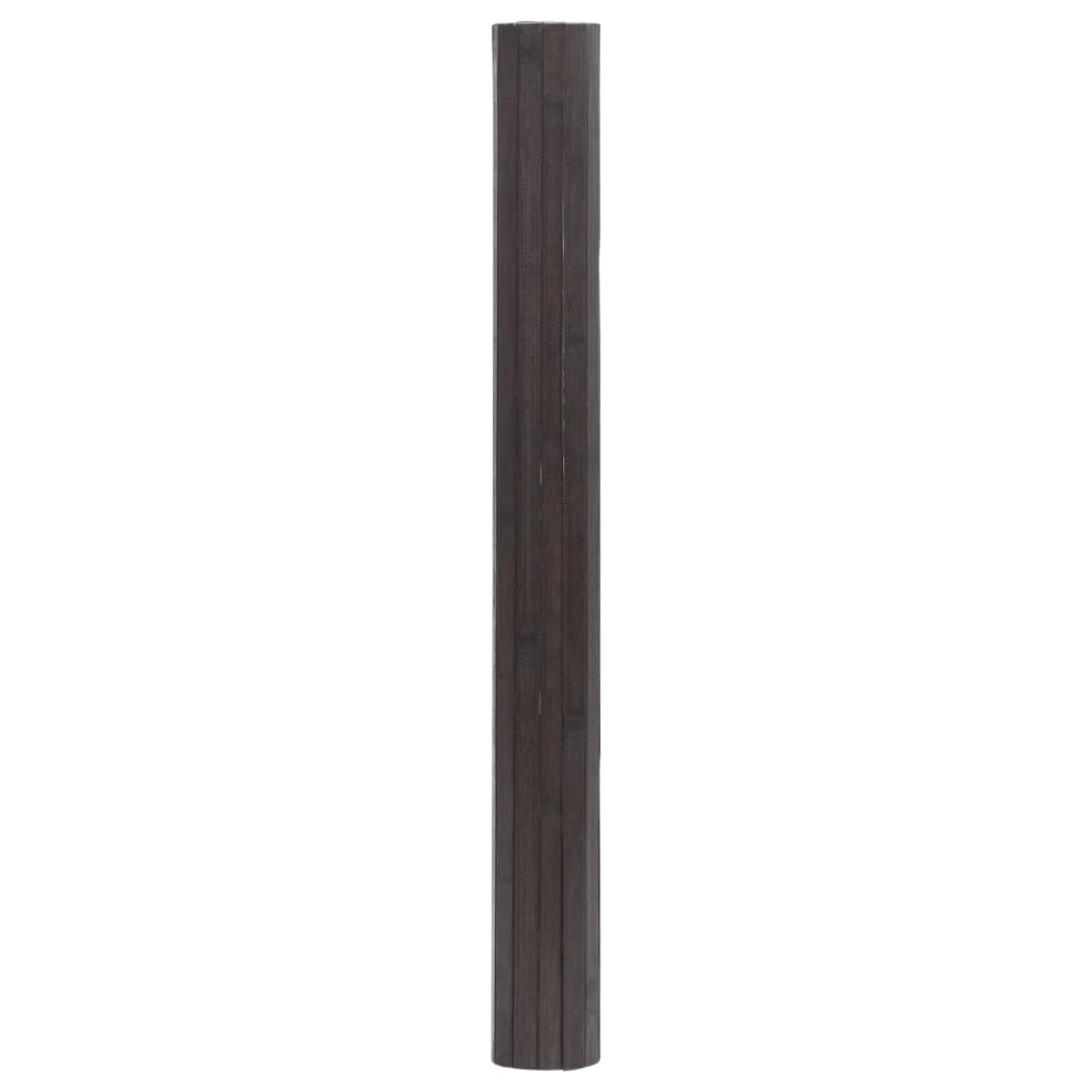 vidaXL Rug Rectangular Dark Brown 60x500 cm Bamboo