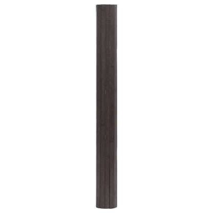 vidaXL Rug Rectangular Dark Brown 60x500 cm Bamboo