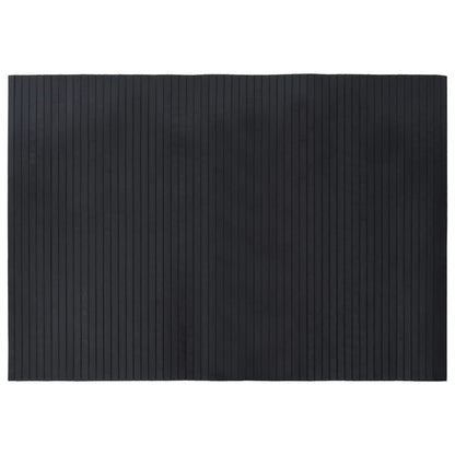 vidaXL Rug Rectangular Black 70x100 cm Bamboo