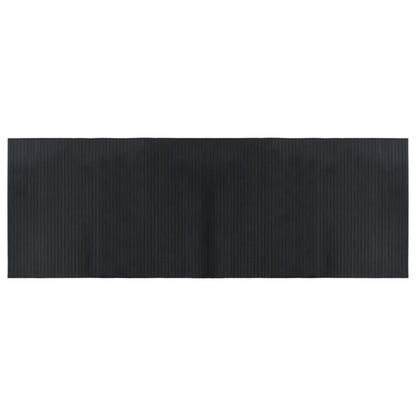 vidaXL Rug Rectangular Black 70x200 cm Bamboo