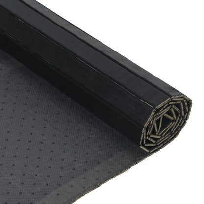 vidaXL Rug Rectangular Black 70x200 cm Bamboo