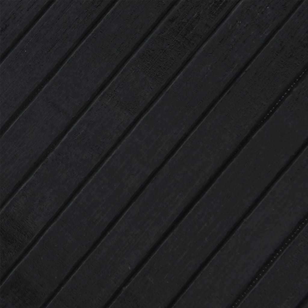 vidaXL Rug Rectangular Black 70x200 cm Bamboo