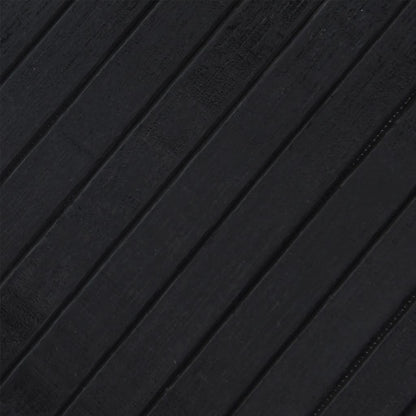 vidaXL Rug Rectangular Black 70x200 cm Bamboo