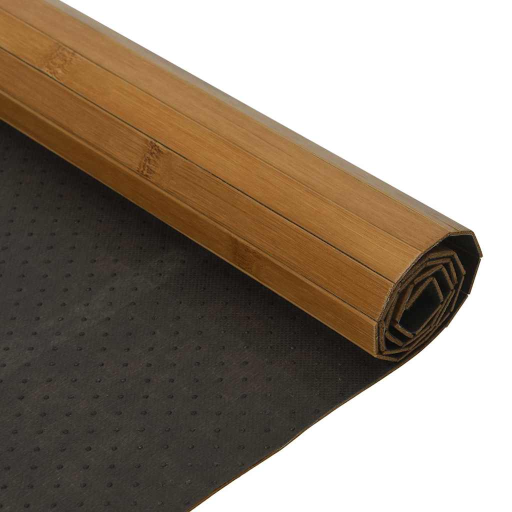 vidaXL Rug Rectangular Brown 70x200 cm Bamboo