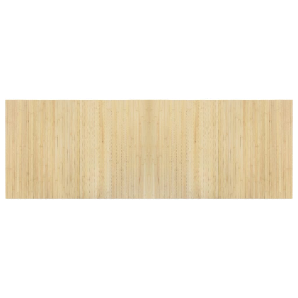 vidaXL Rug Rectangular Light Natural 70x200 cm Bamboo