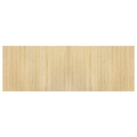 vidaXL Rug Rectangular Light Natural 70x200 cm Bamboo